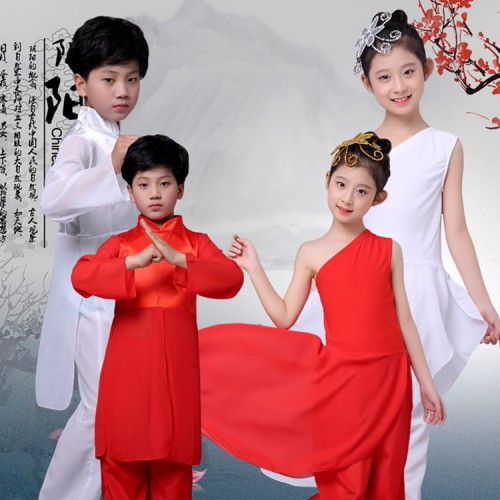 Kids wushu traditional folk martial kung fu costumes film photos cosplay stage performance student tai chi uniforms 